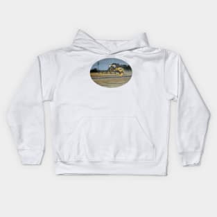 Combine Harvester at Night Kids Hoodie